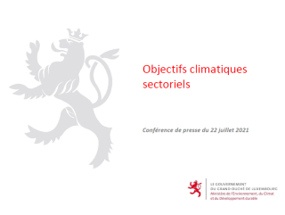 Carole Dieschbourg présente les objectifs climatiques sectoriels pour la période 2021-2030