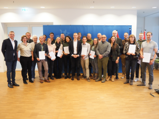 Première remise des diplômes des nouveaux chasseurs 