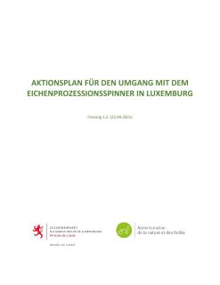 Aktionsplan für den Umgang mit dem Eichenprozessionsspinner in Luxemburg